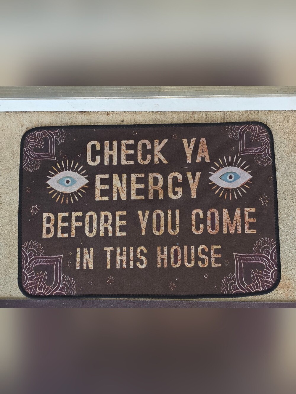 Check Ya Energy Doormat